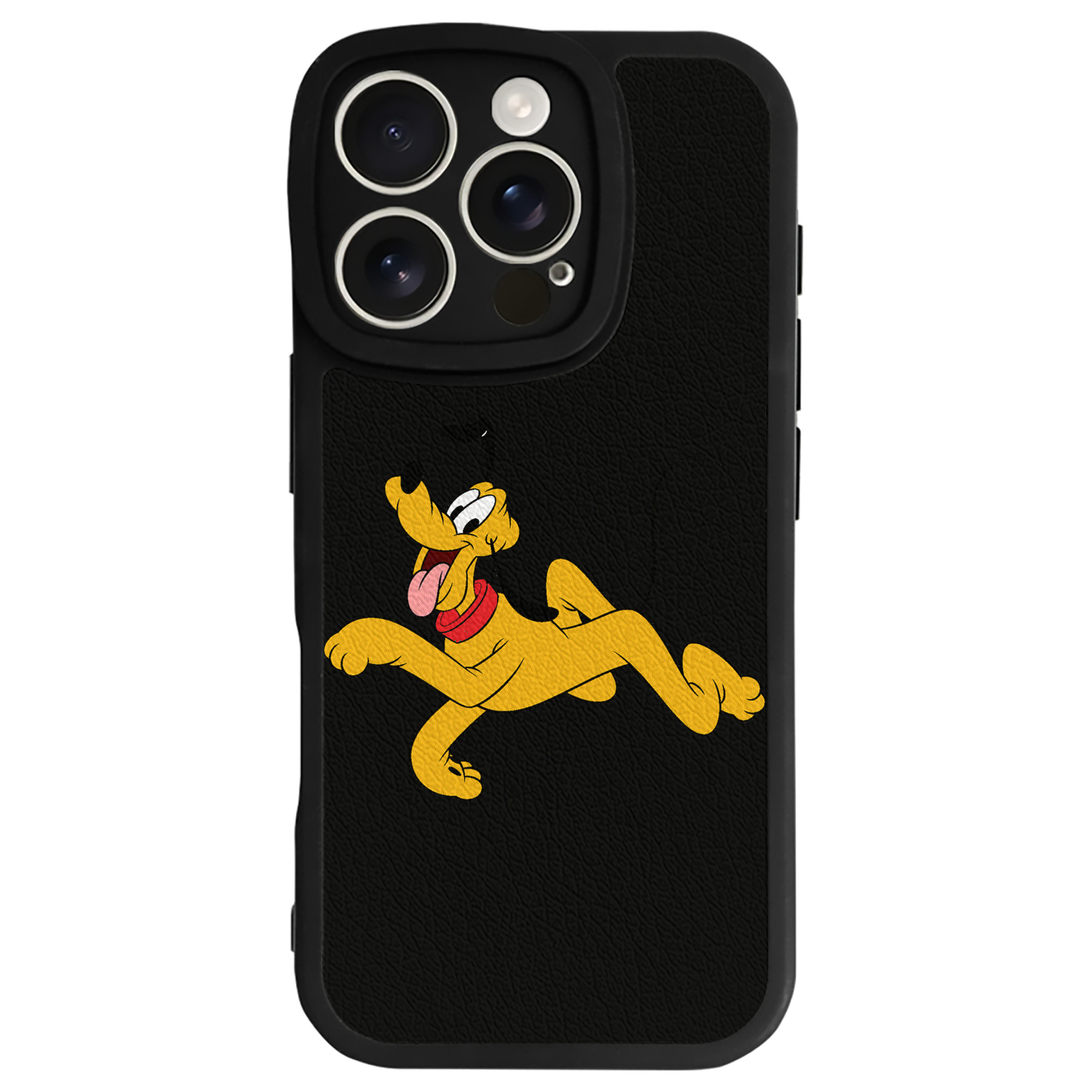（画像用） ミッキーマウス Mickey Mouse 【iPhone 16シリーズ対応】シリコンスマホケース（レザー調） 材質：シリコン